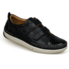 Men's fashion and convenient black leather shoes